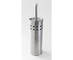 Splash Home Toilettenbürste mit Halter, Edelstahl, satiniertes Nickel