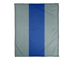ArtVerse NFS Dallas Football Stripes Decke Coral Fleece, 50 x 60, Home Silver and Blue