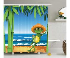 ambesonne Polyester-Decor Kollektion-Badezimmer Dusche Vorhang, Polyester 100 % Polyester, Multi 9, 69W x 84L