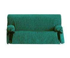 Eysa Dream nicht elastisch mit krawatten sofa überwurf 3 sitzer, Chenille, Blau (03-türkis),70 x 110 x 230 cm, 1 Einheit