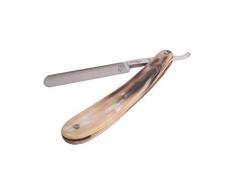 Eickhorn - Rasiermesser Horn | Klingenlänge: 7,5cm |Herrenrasierer - Rasierer - Barbiermesser - Solingen | scharf - rostfrei -konturen