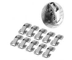 Vobor Eckscharniere, gefaltet, 135 Grad-Türscharniere für Küchenschränke, Falttürscharniere (10 Stück/Set)