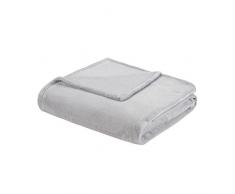 Intelligent Design Luxury Oversized Throw Navy 60x70 Premium Soft Cozy Microlight Plush for Bed, Couch or Sofa, 60x70, Grey