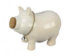 Youngs Inc Spardose mit Glocke, Keramik