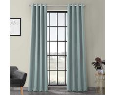 Half Price Boch-164712-84-GR Verdunkelungsvorhang mit Ösen, 127 x 213,4 cm, Wacholderbeere Rustikal, modern, Shabby Chic 50 X 84 Wacholderbeere