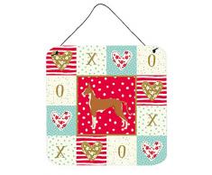 Carolines Treasures Ibizan Hound Love Türaufhänger, Wanddekoration, Mehrfarbig