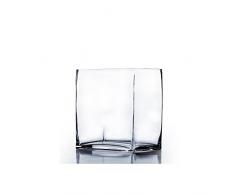 WGV Glasvase, rechteckig, 10 x 15 x 15 cm, transparent
