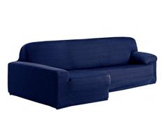 Eysa Aquiles elastisch Sofa überwurf Chaise Longue Links, frontalsicht, Farbe 03-blau, Polyester-Baumwolle, 43 x 37 x 14 cm