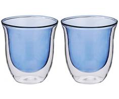 La Cafetiere Kaffeegläser, doppelwandig, Borosilikat, Borosilikatglas, blau, 190 ml, 2 Piece Glass Coffee Cup Set