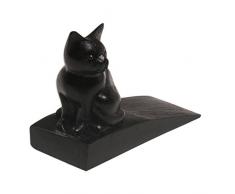 NOVICA 298937 Türstopper aus Holz, Schwarz