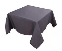 Biscaynebay Stoff-Tischdecken, wasserabweisend, auslaufsicher, für Esszimmer, Küche, Hochzeit und Partys 54X54 dunkelgrau