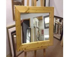 Modec Mirrors Wandspiegel, massives Kiefernholz, massiv, massiv, massiv, 93 mm, 58 x 48 cm
