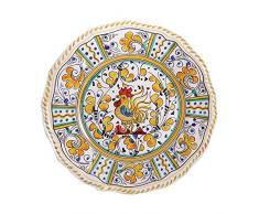 Le Cadeaux Speiseteller, Hahn, 27,9 cm, Gelb