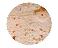 L7HWDP Wickeldecke von Food Creations, originelle Decke, weich und bequem, rund, Strandtuch, perfekt runde Decke für Kinder und Erwachsene, Durchmesser 152,4 cm