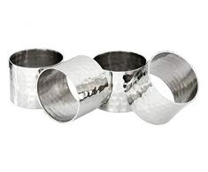 Premier Housewares Serviettenringe, Silber, Einheitsgröße