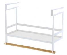 YAMAZAKI Tosca Küchenregal, Stahl, Weiß, One Size