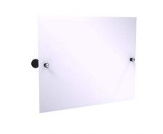 Allied Brass Carolina Crystal Collection Landscape Rectangular Tilt Mirror with Beveled Edge Wandspiegel, Matte Black