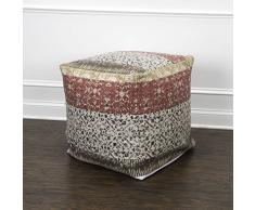 Rizzy Home Sitzhocker, Querformat, gestreift, Mehrfarbig