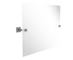 Allied Brass Montero Collection Contemporary Frameless Landscape Rectangular Tilt Mirror with Beveled Edge Wandspiegel, Mattgrau