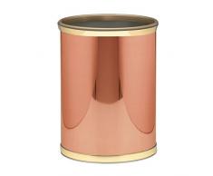 Kraftware poliert oval Abfallkorb, Kupfer/Messing, 35,6 cm