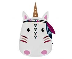 Pauleen Unicorn Wandleuchte 48051 Lovely lamp Wandlampe Einhorn für Kinder LED Kinderzimmerlampe kabellos, mit Kippschalter, Holz, 0.3 W