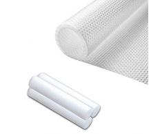 JuguHoovi 3 Rollen Schrank-Regal, Schubladeneinsatz, nicht klebend, wasserfest, rutschfest, EVA-Matte, transparent für Regaleinsatz, Schubladeneinsatz, wasserdicht, Schrank-Innenfutter, nicht klebend, Aufbewahrung, Küche, Regale