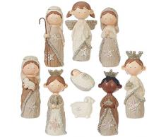 Raz importen – 11,4 cm Faux Knit Weihnachtskrippe Set 9 teilig