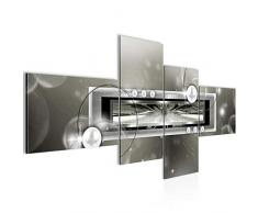 Bilder Abstrakt Wandbild 200 x 100 cm Vlies - Leinwand Bild XXL Format Wandbilder Wohnzimmer Wohnung Deko Kunstdrucke Grün 4 Teilig - MADE IN GERMANY - Fertig zum Aufhängen 100641c