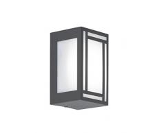 WOFI Außenwandleuchten, Metall, Integriert, 7 W, Edelstahl Gebürstet Roh, 8.5 x 9 x 15 cm