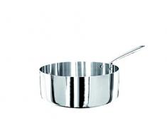 Pentole Agnelli Hohe Stielkasserolle, Aluminium Tief 28 cm Stahl