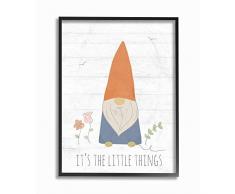 The Kids Room by Stupell Wandtafel mit Schriftzug Hello Little One schwarz, gerahmt Giclee 24x30 merhfarbig