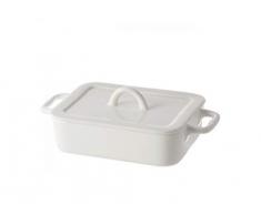 la Porcellana Poppi Rect. Auflaufform W/H W/L cm 31 GB, Weiß