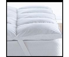 Highliving Matratzenauflage, Polycotton, weiß, Doppelbett