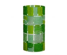 WAGA Coral Green Grüne Glas-Vase, 8,5 x 14 x 30 cm