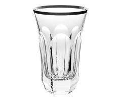 Cristal de Sèvres Chenonceaux Gläser-Set Long Drink Glas, Platin, 9 x 9 x 15 cm, 2 Stück