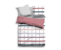 TOM TAILOR 0069920 Satin Bettwäsche Garnitur mit Kopfkissenbezug (Baumwolle) 1x 155x220 cm + 1x 80x80 cm, Mauve