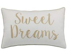 Rudransha Kissenbezug Bestickt Kissenbezug Bettwäsche Kissen Hochzeit Geschenk Einweihungsgeschenk Paar Geschenk Schlafzimmer Dekor Kinder Lendenkissen 12X18 Sweet Dreams(Elfenbein) bisc