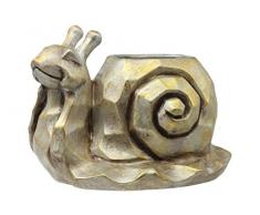 Urban Trends 28354 Pflanzgefäß, Terrakotta, Gold