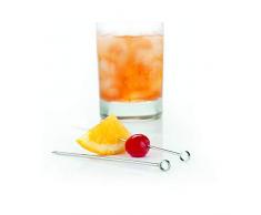 Professional Stainless Steel Cocktail Pick Set by Viski – (Set of 6)