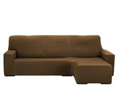 Martina Home Sofaüberwurf Chaiselongue, elastisch, Nairobi, Wildleder, Kurzarm, 240-280 cm
