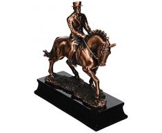 StealStreet ss-ba-c1743 C, 24,1 cm Farbe Mann auf Pferd Figur Statue, Kupfer