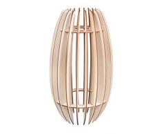 Rayher 62901505 Bastelset Lamellenlampe Helsinki, skandinavisches Design, aus Naturholz, FSC-zertifiziert, 20 x 20 x 35 cm, Lampenschirm für Stehlampe oder Hängelampe