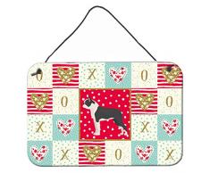 Carolines Treasures Boston Terrier Love Türaufhänger, Wanddekoration, Mehrfarbig