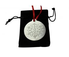 AnniversaryGifts Dekofigur zum 8. Jahrestag, Schneeflocke, Metall