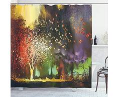 Home Decor Kollektion Stoff Badezimmer Duschvorhang Set mit Haken