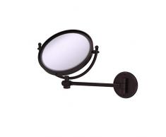Allied Messing wm-5t/2 x -abz-Wand montiert Make-up Spiegel mit 2 x Vergrößerung, antik Bronze