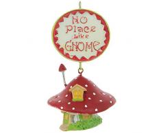S&C Christmas Weihnachtskugel, Motiv: No Place Like GNOME Mushroom House