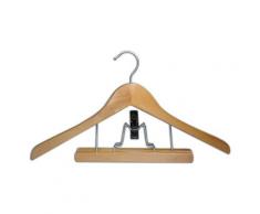 Jocca 9943 Kleiderbügel, mit Wäscheklammern, braun