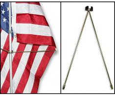 Flaggenmast PA-SPREADERS Flaggenmast, 61 cm, silberfarben