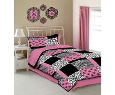 Veratex Schmusetuch, Totenkopf-Motiv, volle Größe, 4-teilig Queen Rose